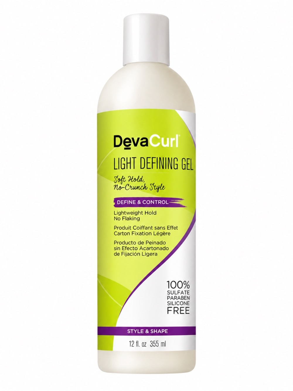 DEVACURL LIGHT DEFINING GEL SOFT HOLD NO-CRUNCH CURL STYLER 355ML - BRAND NEW